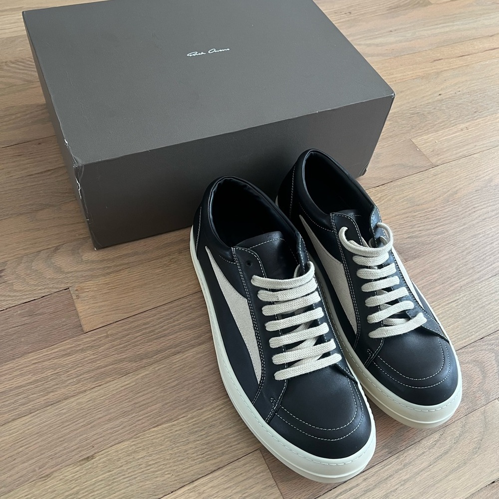 Rick Owens x Vans Size 10 - Black Leather